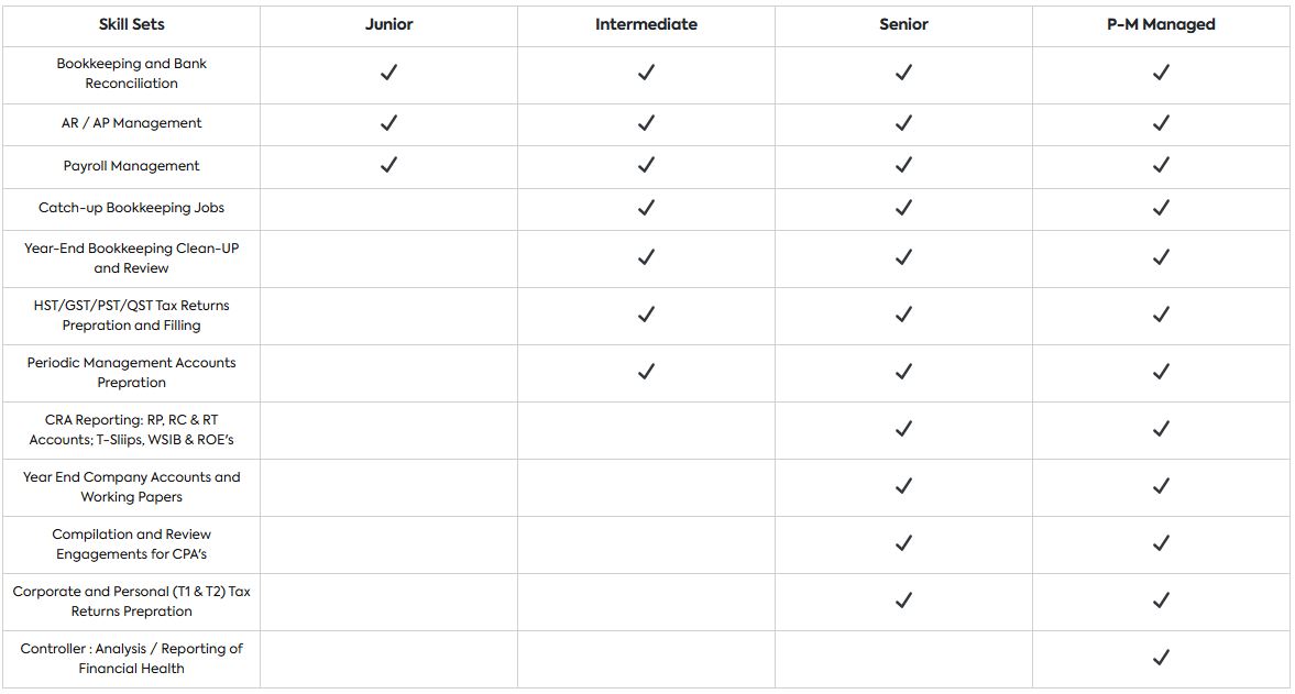 Our Accountant Levels